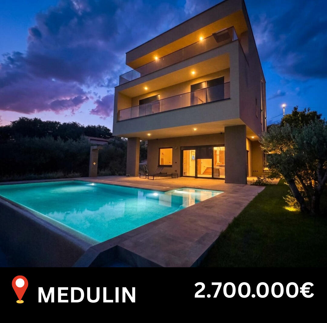 Luxus-Villa kaufen in Medulin | Immobilien Istrien Exklusive High-End Designervilla mit groĂźem Pool in Medulin kaufen